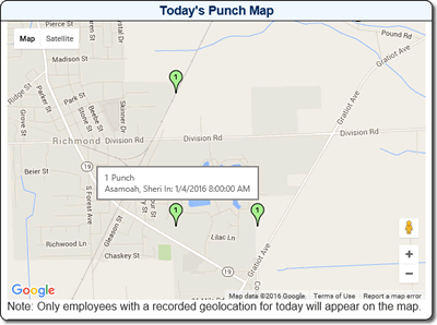 GPS Punch Map