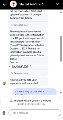 7shifts Customer Support 3