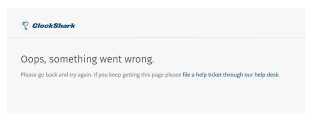 ClockShark Add an Employee Error