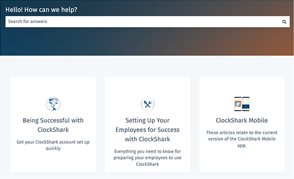ClockShark Customer Support 1