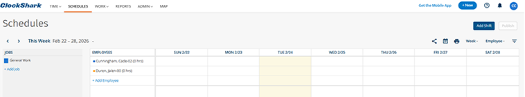 ClockShark Scheduling 1