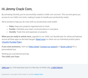 Clockify Emails 1