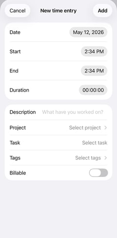 Clockify Mobile App 3