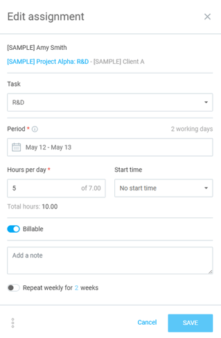 Clockify Scheduling 2