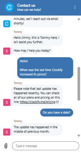 Clockify Support 2