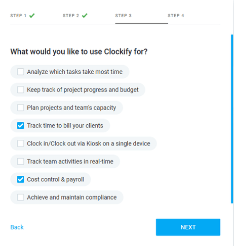 Clockify Web Setup 2