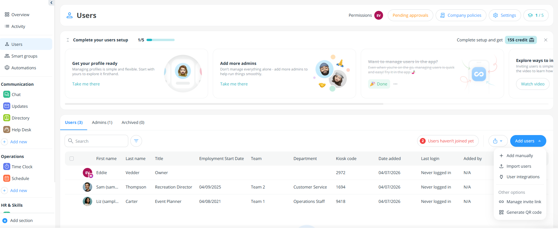 Connecteam Add Users 1