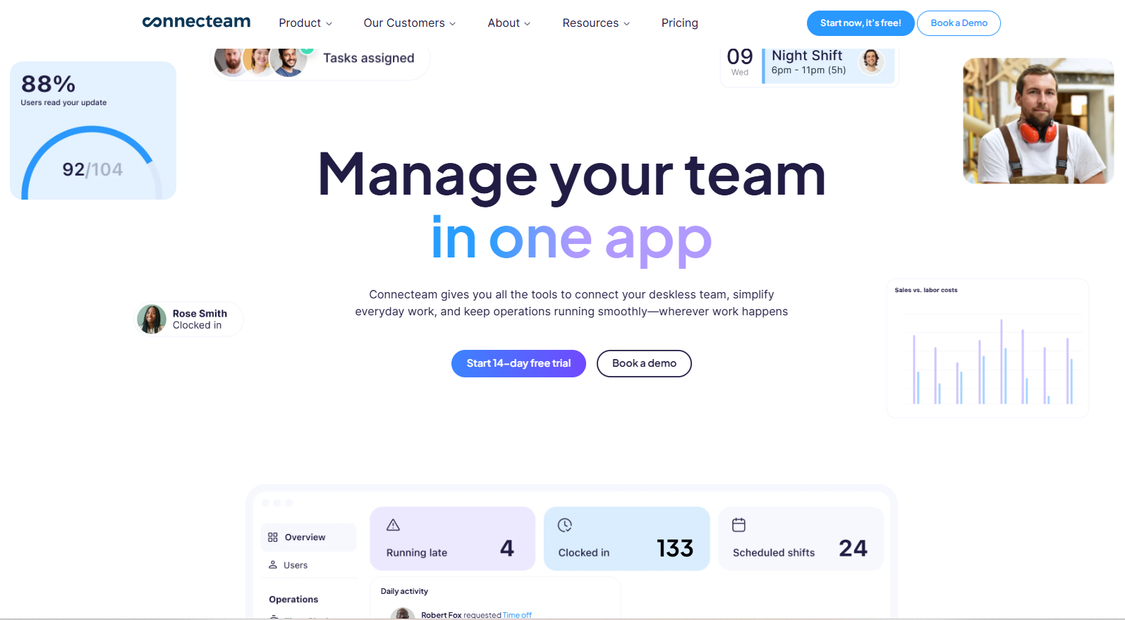 Connecteam Homepage