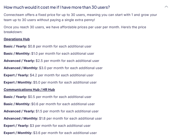 Connecteam Pricing 2