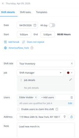 Connecteam Schedule 2
