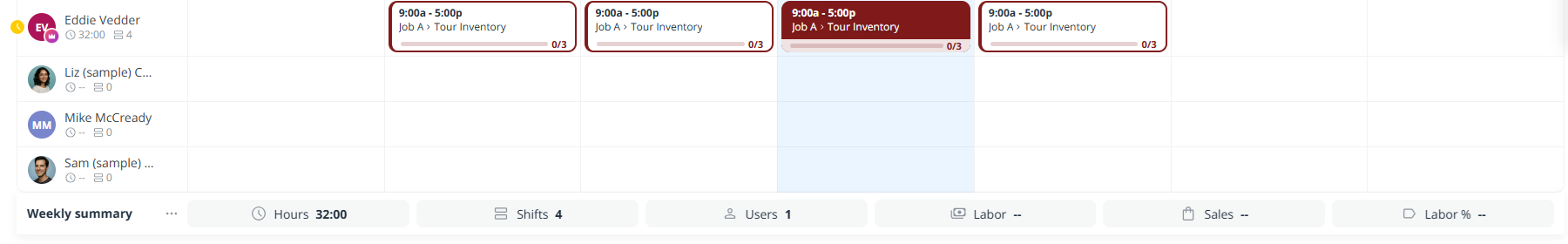 Connecteam Schedule 5