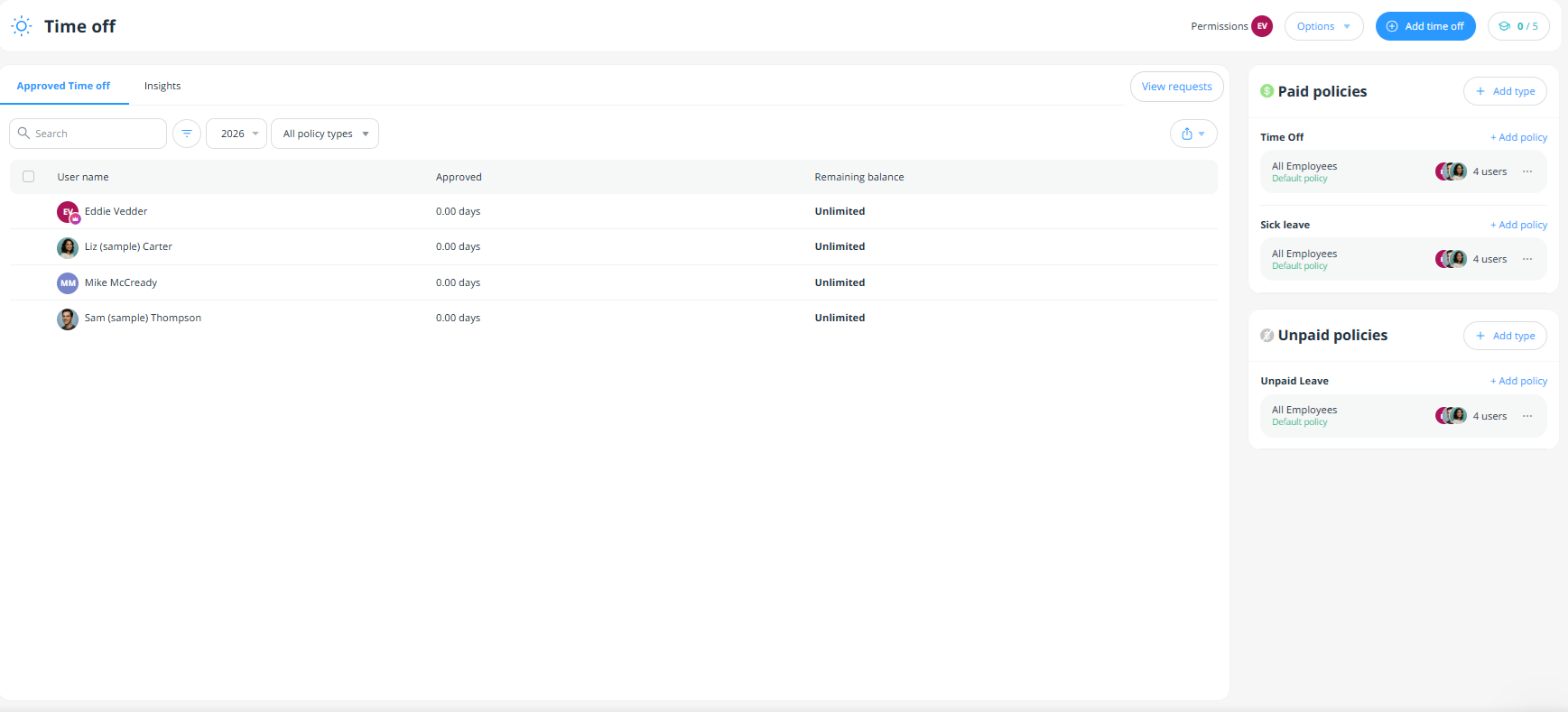 Connecteam Time off 1