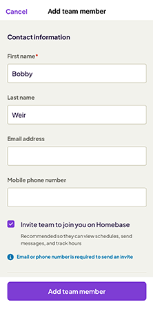 Homebase Add an Employee 3