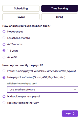 Homebase Web Setup 1
