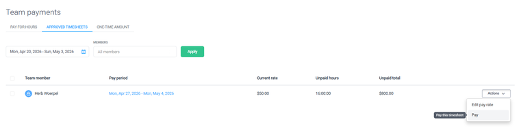 Hubstaff Payroll 4