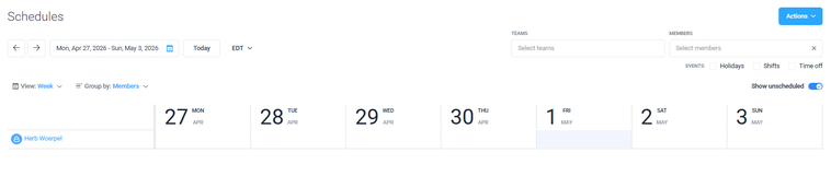 Hubstaff Schedule 1