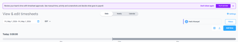 Hubstaff Timecards 1