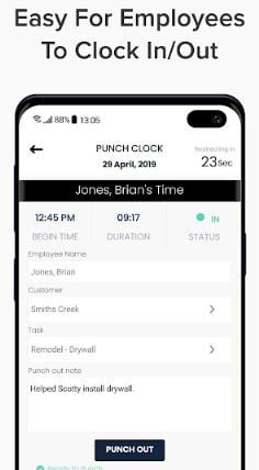Mobile-time-clock-for-employees