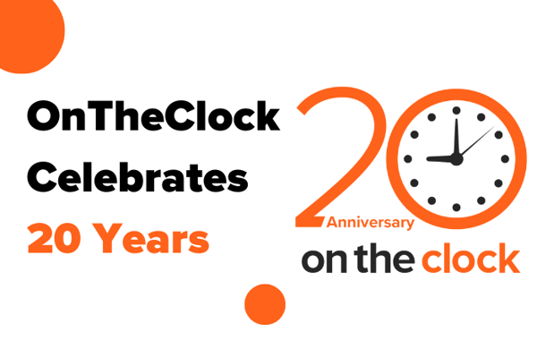 OnTheClock Celebrates 20 Years in Business