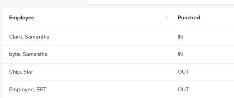 Daily Clock In Status