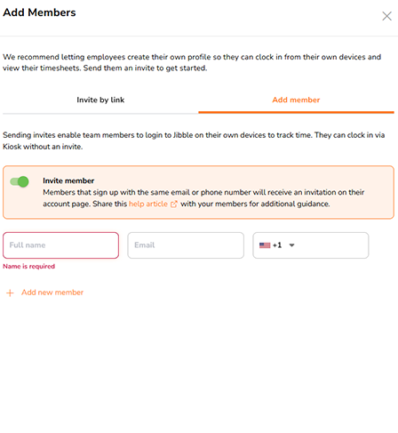 Jibble Add an Employee 1