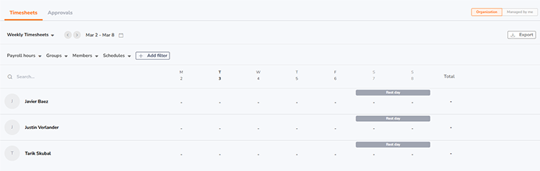 Jibble Time Sheets 1