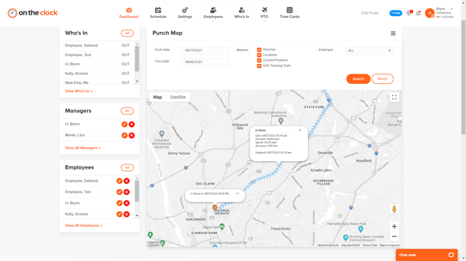Website GPS Tracking Trails