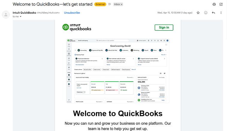 QuickBooks Outreach 1