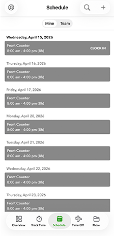 QuickBooks Schedule 4