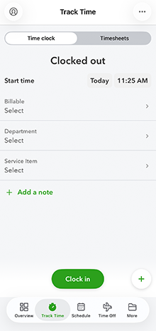 QuickBooks Timecards 5