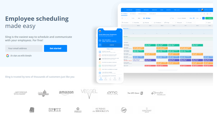 Sling Homepage 1