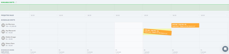 Sling Schedules 3