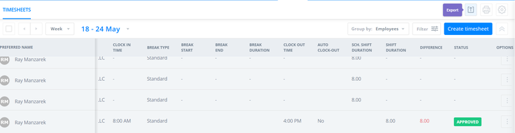 Sling Timecards 5