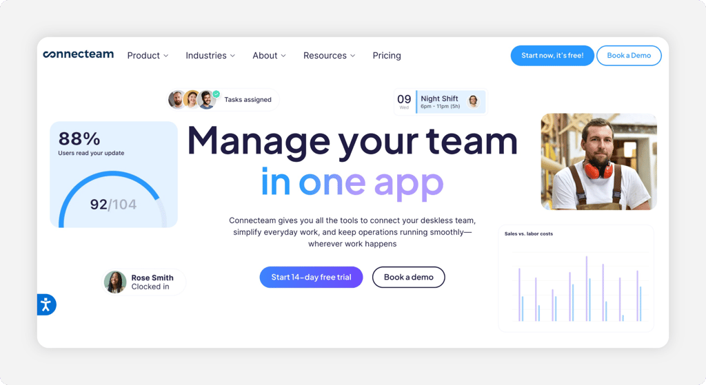 connecteam-homepage-screenshot