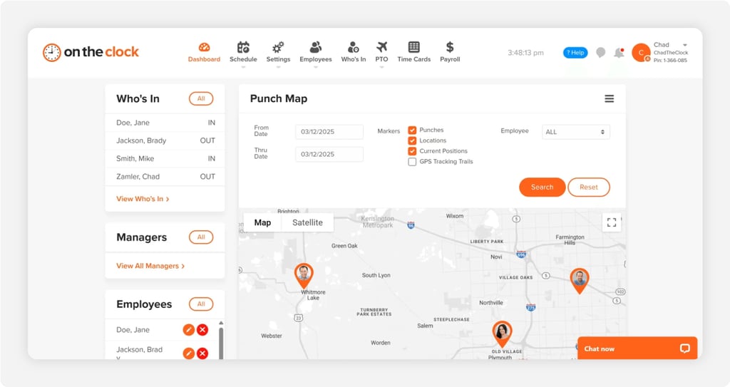 field-worker-ontheclock-dashboard