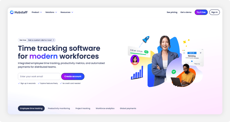 hubstaff-homepage-screenshot